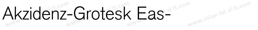 Akzidenz-Grotesk Eas字体转换